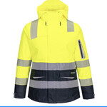 Huski Hi-Vis Womens Contrast Rain Jacket