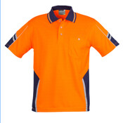 Mens Hi Vis Squad Short Sleeves Polo