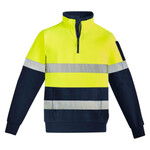 Mens Hi Vis 1/4 Zip Pullover - Hoop Taped