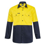 Mens Two Tone Long Sleeve Shirt 