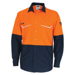 Two Tone RipStop Cotton Cool Long Sleeve Shirt
