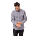 Mens Gingham Dress Shirt