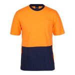 Mens Hi Vis Crew Neck Cotton T-Shirt