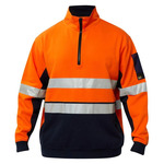 Hi Vis Half Zip Cotton Pullover