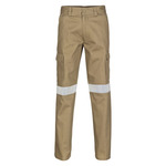 Cotton Drill Cargo Pants With 3M R/Tape